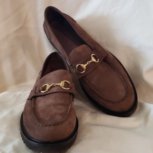 Vinny\'s Le Club Snaffle Bit Loafer Brown Nubuck Lightweight Lug Outsoles Size 10 main image 9